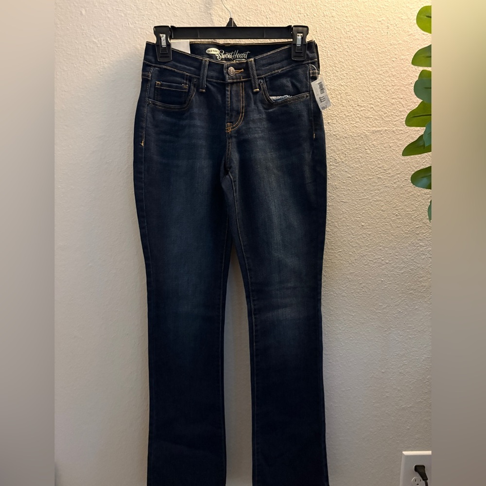 Old Navy Blue Straight Leg Jeans Classic Style